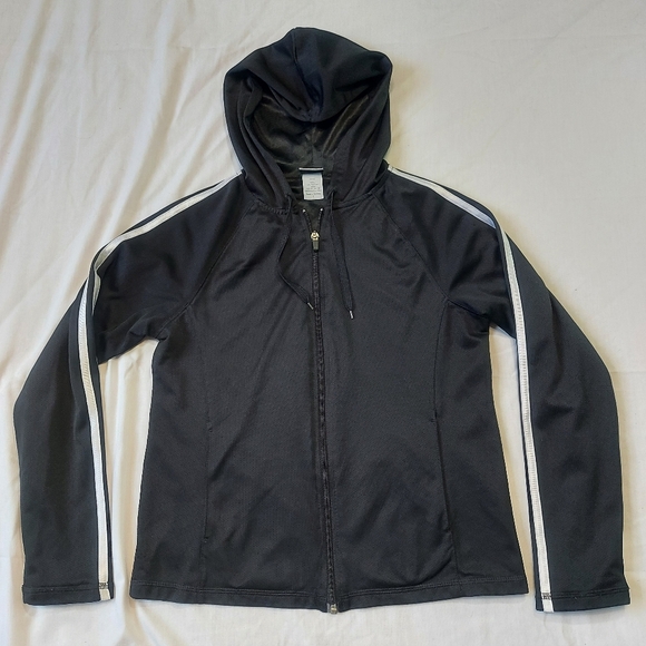 Champion C9 Mesh Black Zip Up Womens Hoodie, Small - Picture 1 of 11